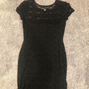 Black lace dress